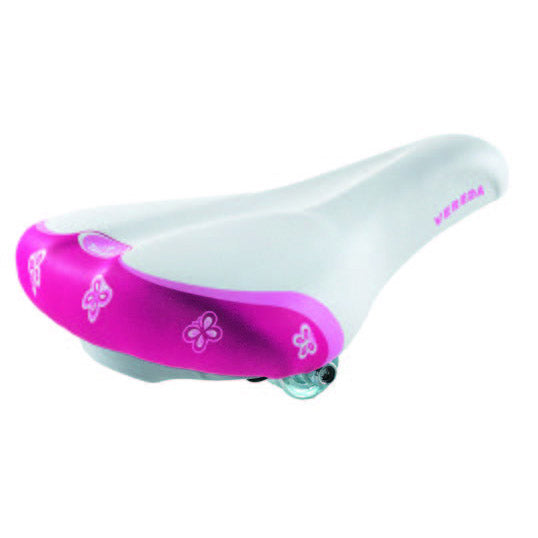 Selle Monte Grappa Children's Saddle Vereda White-różowy