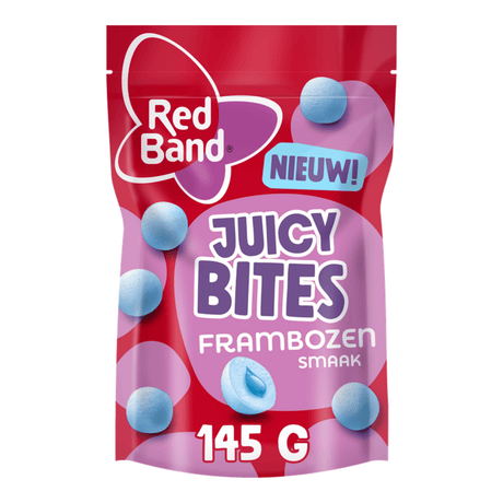 Red band juicy bites - berries - frambozensmaak vulling - 8x145g