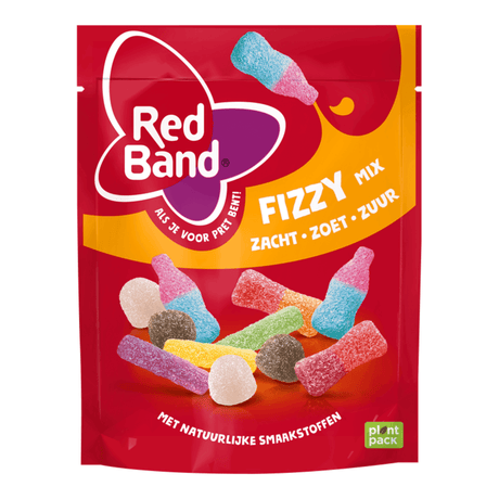 Red band snoepmix fizzy - zuur zoet snoep - 10x215g