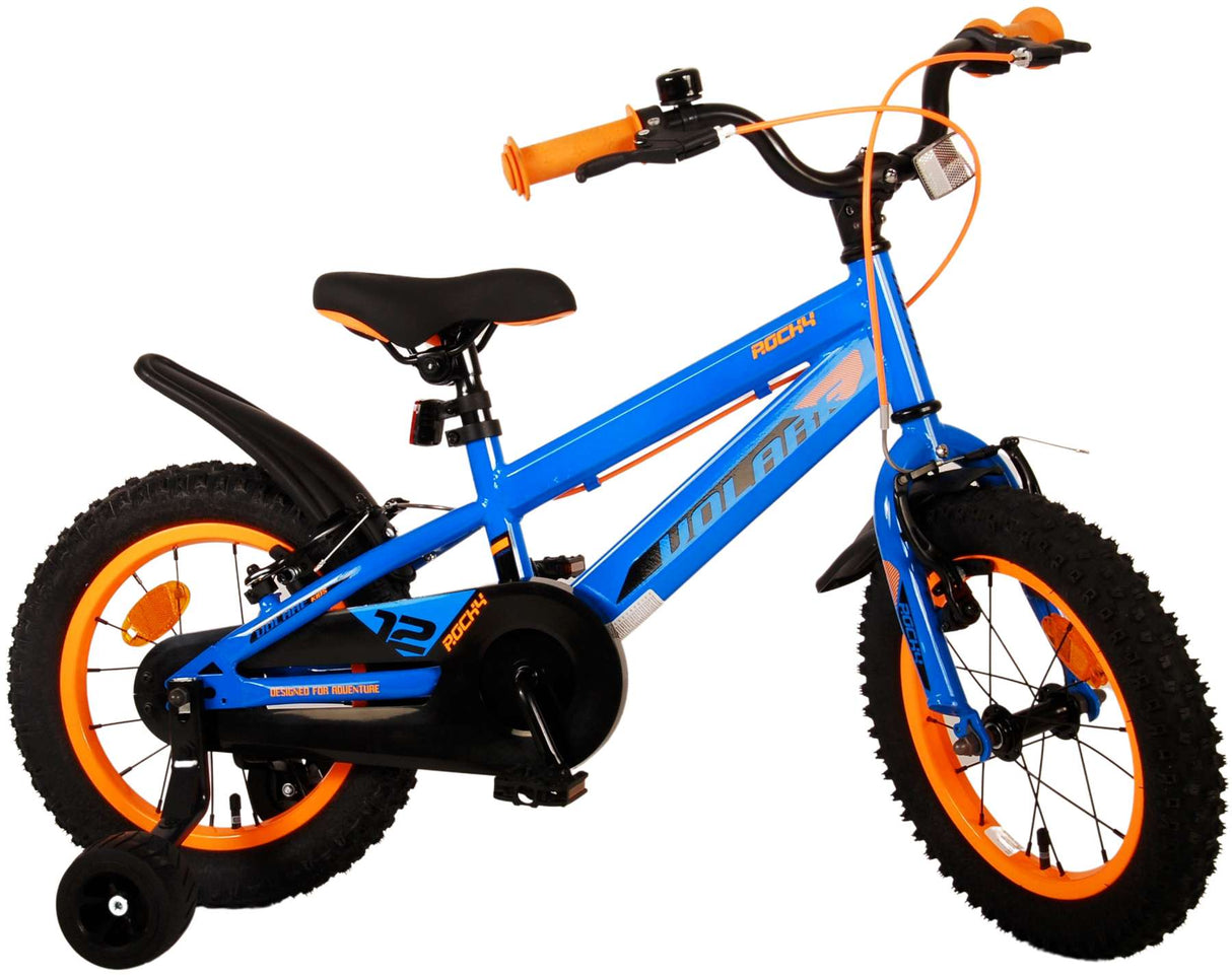 Volare Rocky Children's Bike Boys 14 pulgadas azules de dos manos