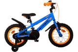 Volare rocky kinderfiets - jongens - 14 inch - blauw - twee handremmen