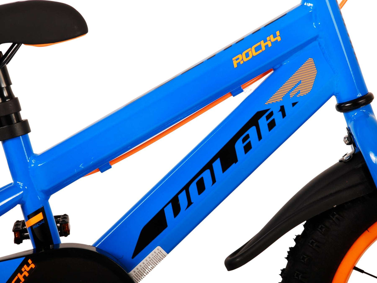 Volare Rocky Children's Bike Boys 14 pulgadas azules de dos manos