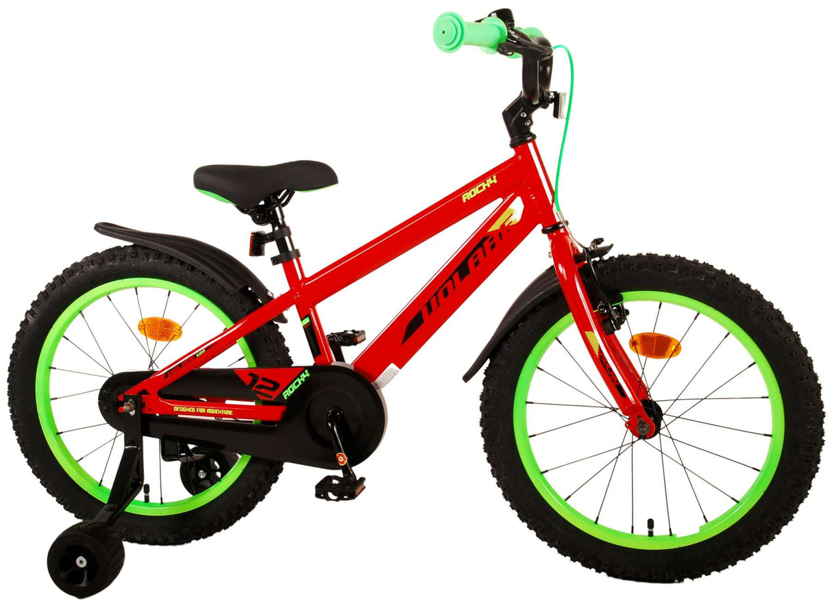 Volare Rocky Children's Bicycle - Boys - 18 Inch - Red