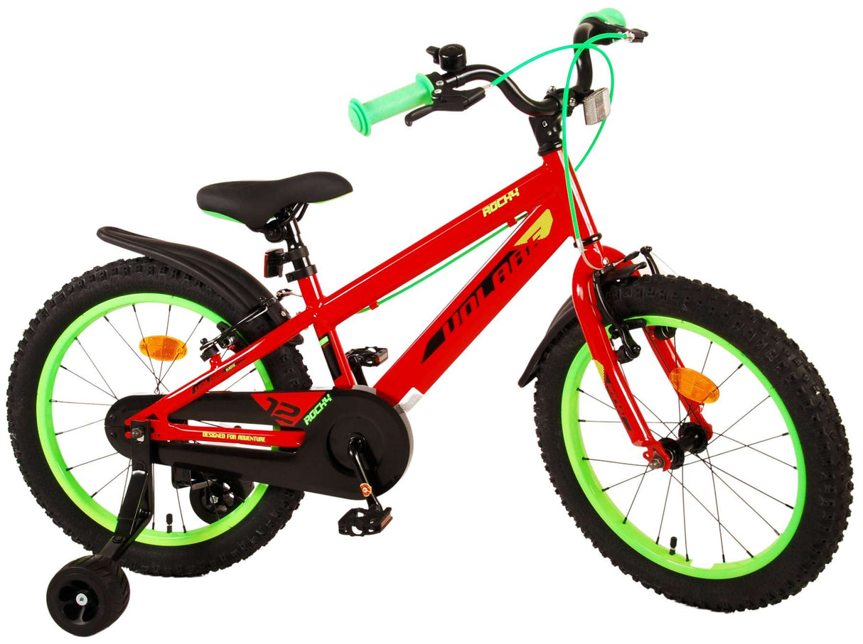 Volare Rocky Children's Bike Boys 18 palčni rdeči dve ročni zavora