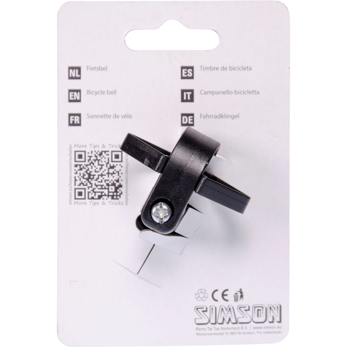 Bicycle Bell Mini 34 mm nero