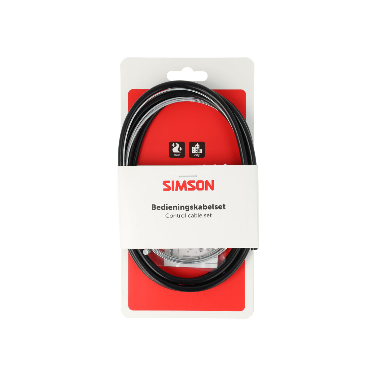 Simson versnellingskabelset compleet sa - zwart