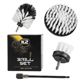 K2 set van borstels op de schroevendraaier brill set pro 3szt