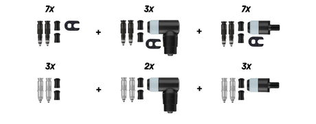 Schwalbe benelux b.v. schwalbe ventiel conversiekit clik sv-scv dv-scv 25-delig
