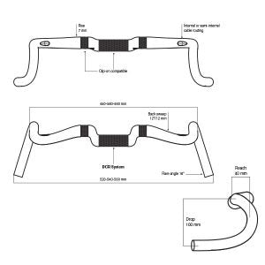 Deda Stuurbocht Gera Gravel 460mm POB 31,7mm carbon