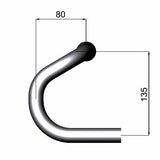 Deda stuur speciale 26mm 46cm polish zilver