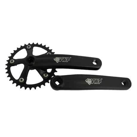 Vwp crankstel 36t bmx mini-junior 170mm zwart