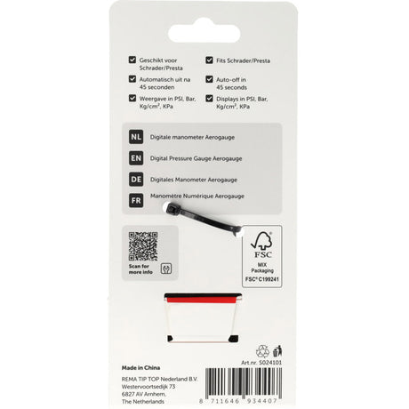 Simson digitale manometer aerogauge