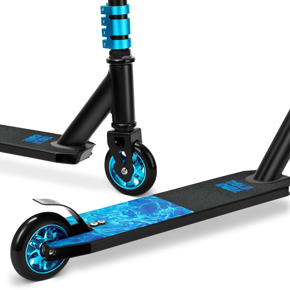 Volare boldcube deluxe stuntstep zwart blauw