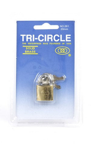 Tri-cirkelnängen 20 mm med 3 nyckelblister