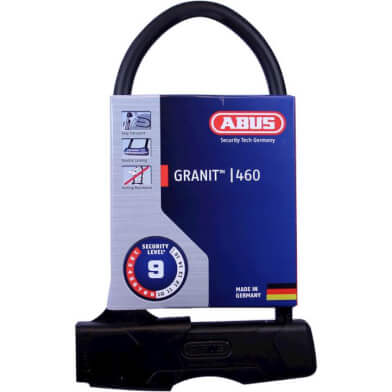 Abus Granit 460 Beugellot - 23 cm - Sort