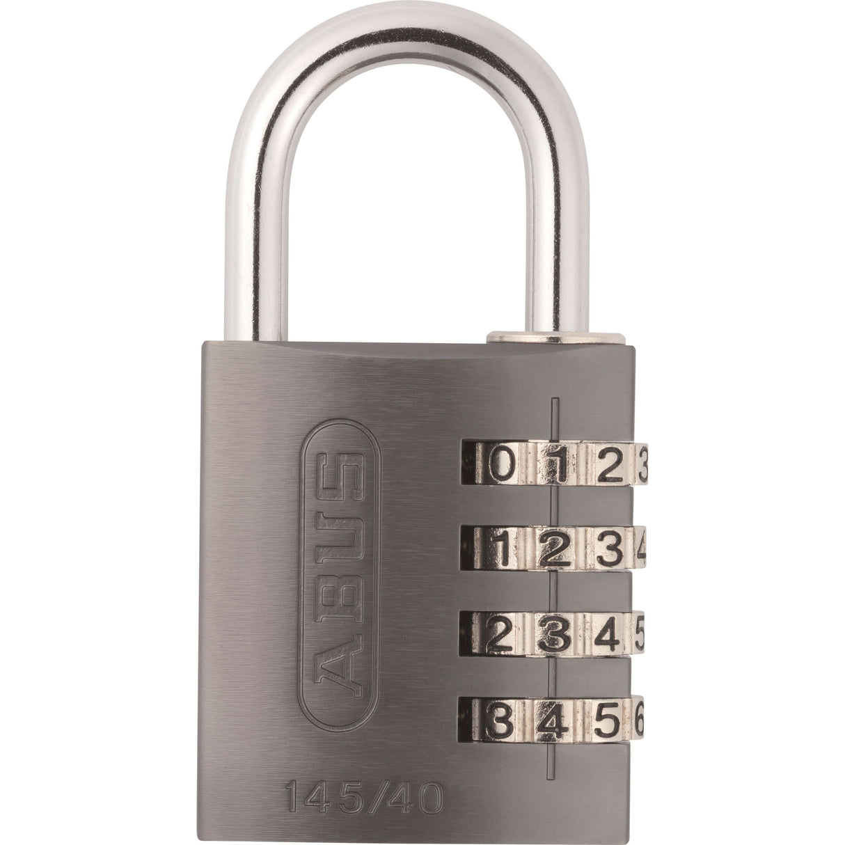 ABUS NUMMER PALLOCK 145 40 TITANIUM GRÅ - 7 cm