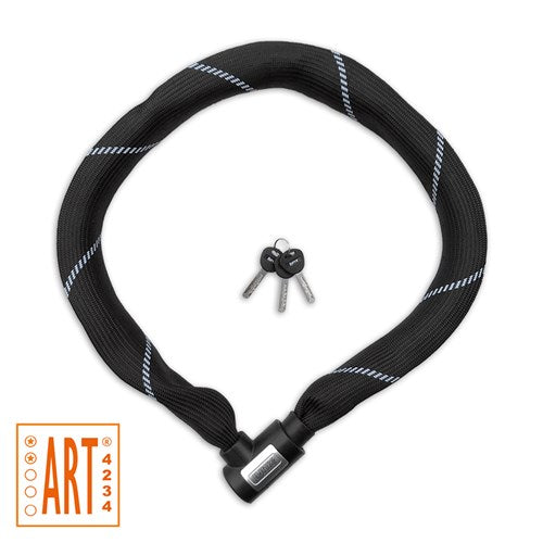 Lynx chain lock Art-2 110 cm x 8.3 mm nylon cover black on card