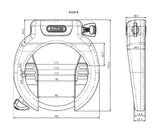 Abus Pro Amparo 4750x Art2 Cykellås, svart