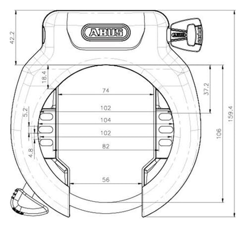 ABUS PRO AMPARO 4750SL ART2 SVART