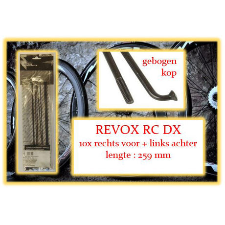 Miche spaak revox rc dx clincher 259mm rv+la zwart (10st)