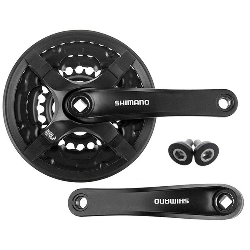 Shimano Cranket Tourney 7 8v 24 34 42t Chaining Top 175mm sort