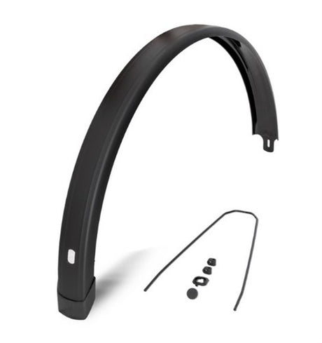 Eurofender achterspatbord 28 inch 58mm vlak mat zwart tempo squa