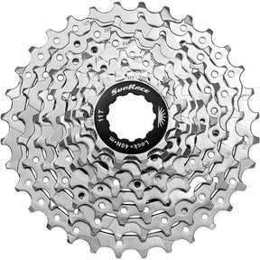Spanninga sunrace cassette csm96 9v 11-32t nikkel zilver (10st)