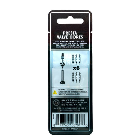 Stan's tubless universal valve cores (6pcs)