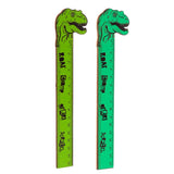 Dinosauria shaped top wooden ruler (15cm)