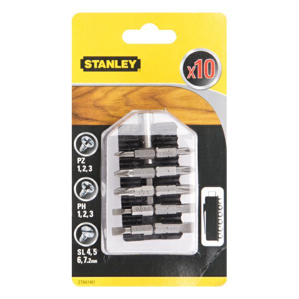 Stanley set tips 9el. + houder