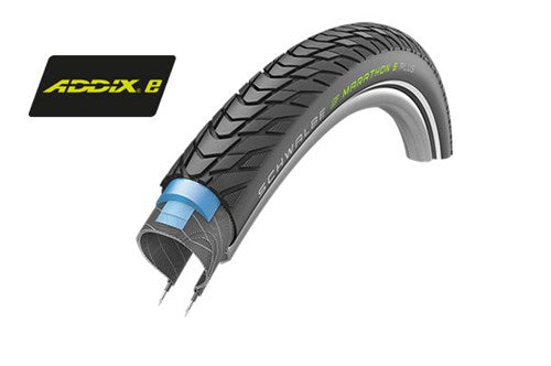 SCHWALBE MARATHON E-plus Linea di prestazione 28 x 2,00 50-622 mm-nero con riflesso