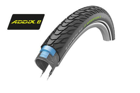 Buitenband Schwalbe Marathon E-Plus Performance Line 28 x 2.20 55-622 mm - zwart met reflectie