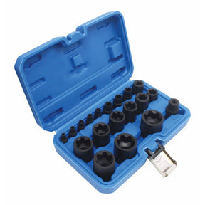 Satra e-torx plus sockettoetsen 1 4 3 8 1 2 19szt