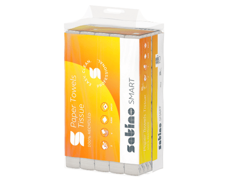 Satino smart handdoek v-vouw 2-laags 24x23cm (4000 stuks)