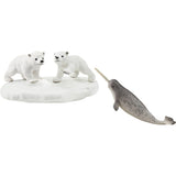 Schleich Wild Life polar bear slice party