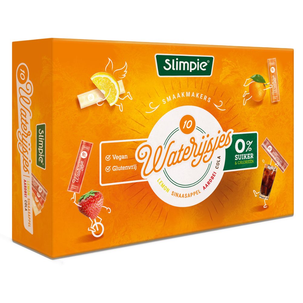 Slimpie waterijsjes 0% suiker (12x 10 stuks)