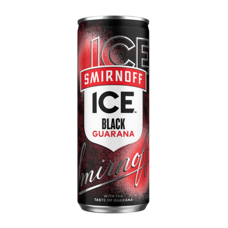 Smirnoff ice black guarana blik (12x 25cl)