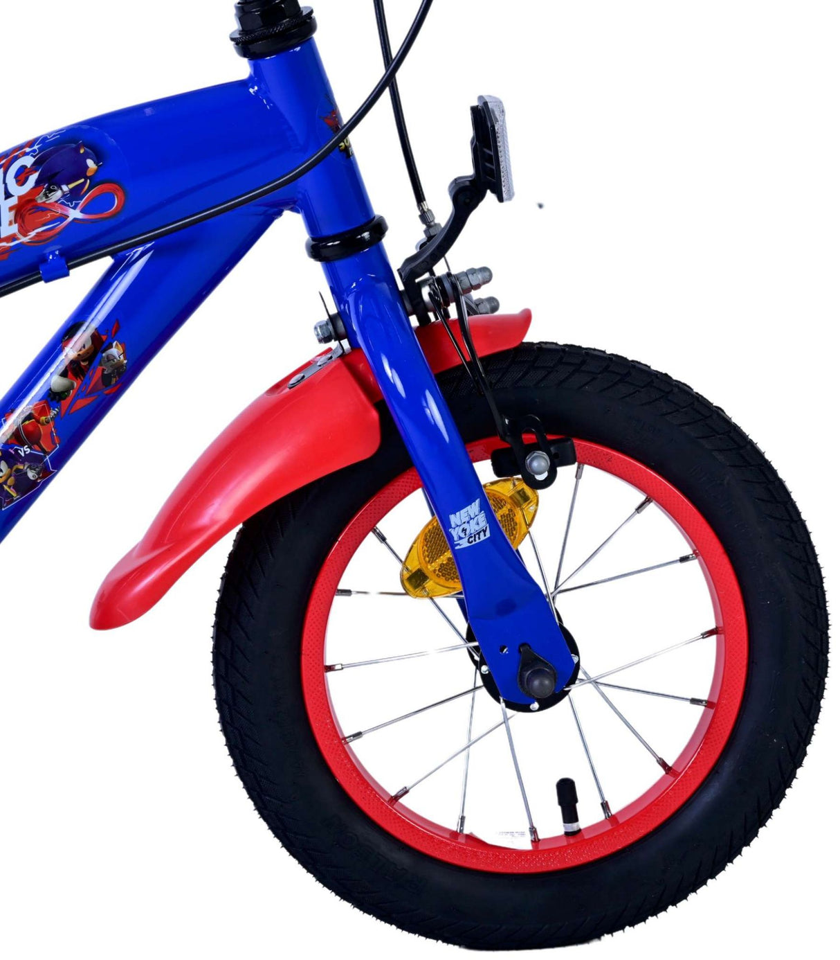 Sonic Prime Prime Children's Bike Boys 12 inch Blue Red Two Hand brakes