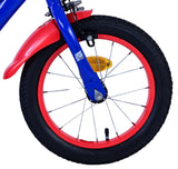 Sonic Prime Prime Kinderfiets Jongens 14 inch Blauw Rood Twee handremmen