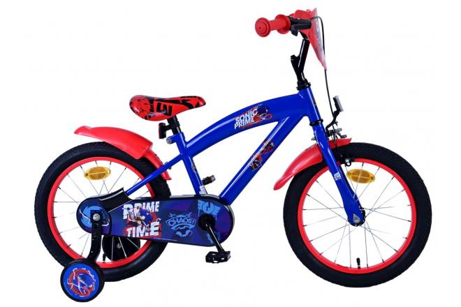 Sonic Prime Prime Children's Bike Boys 16 -calowy niebieski czerwony