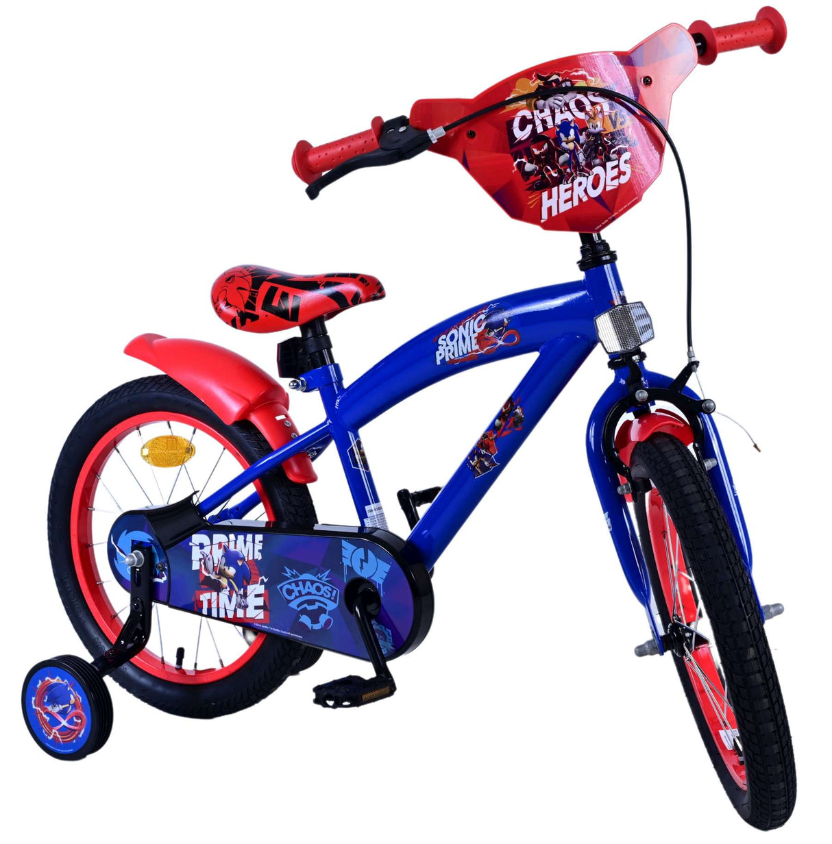 Sonic Prime Prime Children's Bike Boys 16 -calowy niebieski czerwony