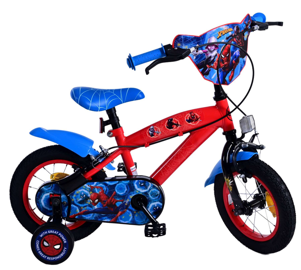 Spiderman Ultimate Spider-Man Kinderbike Jungen 12 Zoll blau rot zwei Handbremsen