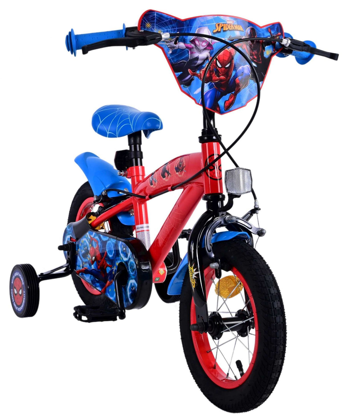 Spiderman Ultimate Spider-Man Kinderbike Jungen 12 Zoll blau rot zwei Handbremsen