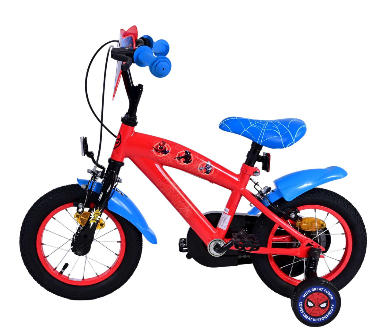 Spiderman Ultimate Spider-Man Kinderbike Jungen 12 Zoll blau rot zwei Handbremsen