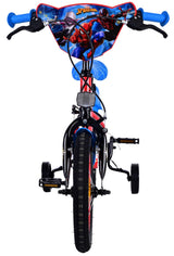 Spiderman ultimate spider-man kinderfiets jongens 14 inch blauw rood twee handremmen