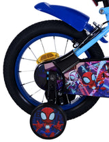 Spidey and his amazing friends spidey children's bike boys 14 inch blue two hand brakes