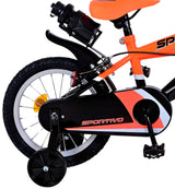 Volare Sportivo Bike para niños para niños NEON NEON ORANJE NEGRO NEGRO DOS BAJOS