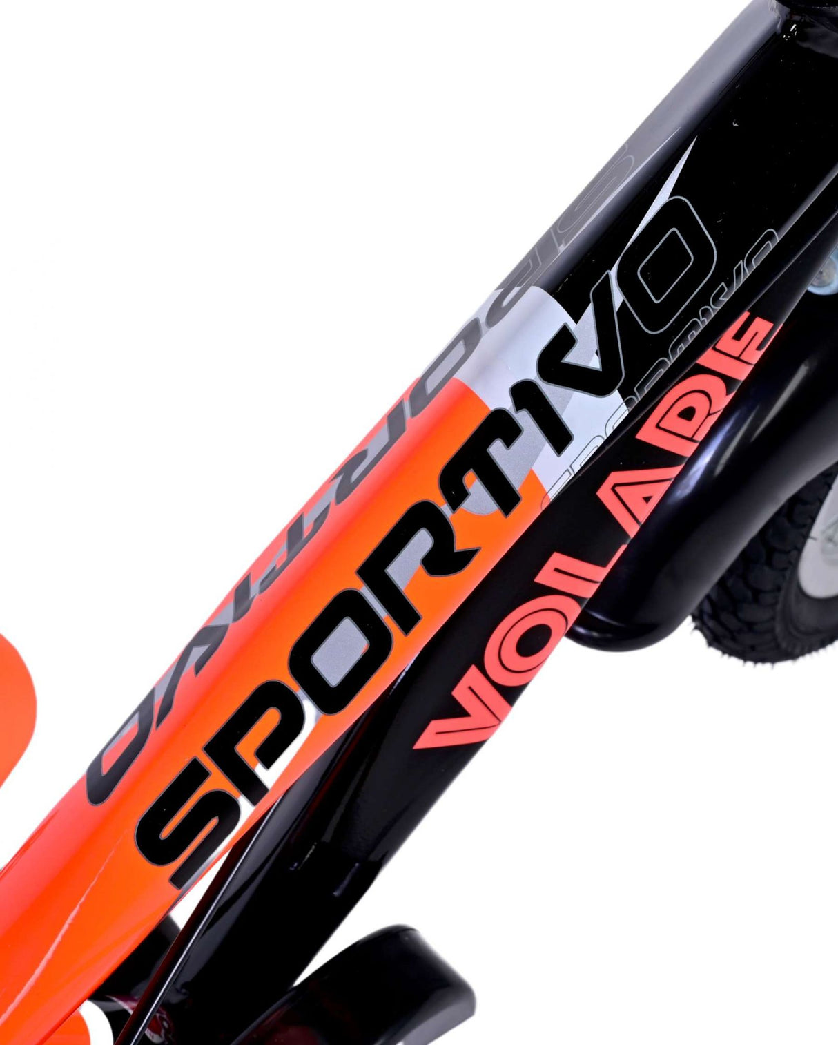 Volare Sportivo Bike para niños para niños NEON NEON ORANJE NEGRO NEGRO DOS BAJOS