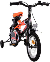 Volare Sportivo Bike para niños para niños NEON NEON ORANJE NEGRO NEGRO DOS BAJOS