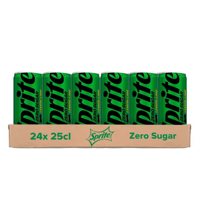Sprite zero sugar blik (24x25cl)
